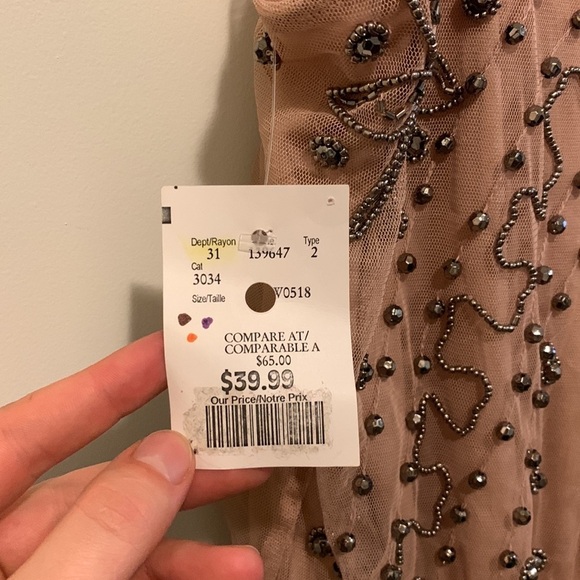 Dex - Blush Pink Beaded Romperββ - Picture 3 of 4